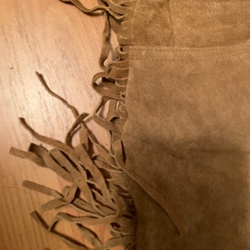 Brand New Tommy Hilfiger Suede fringe pant - Picture 4 of 9